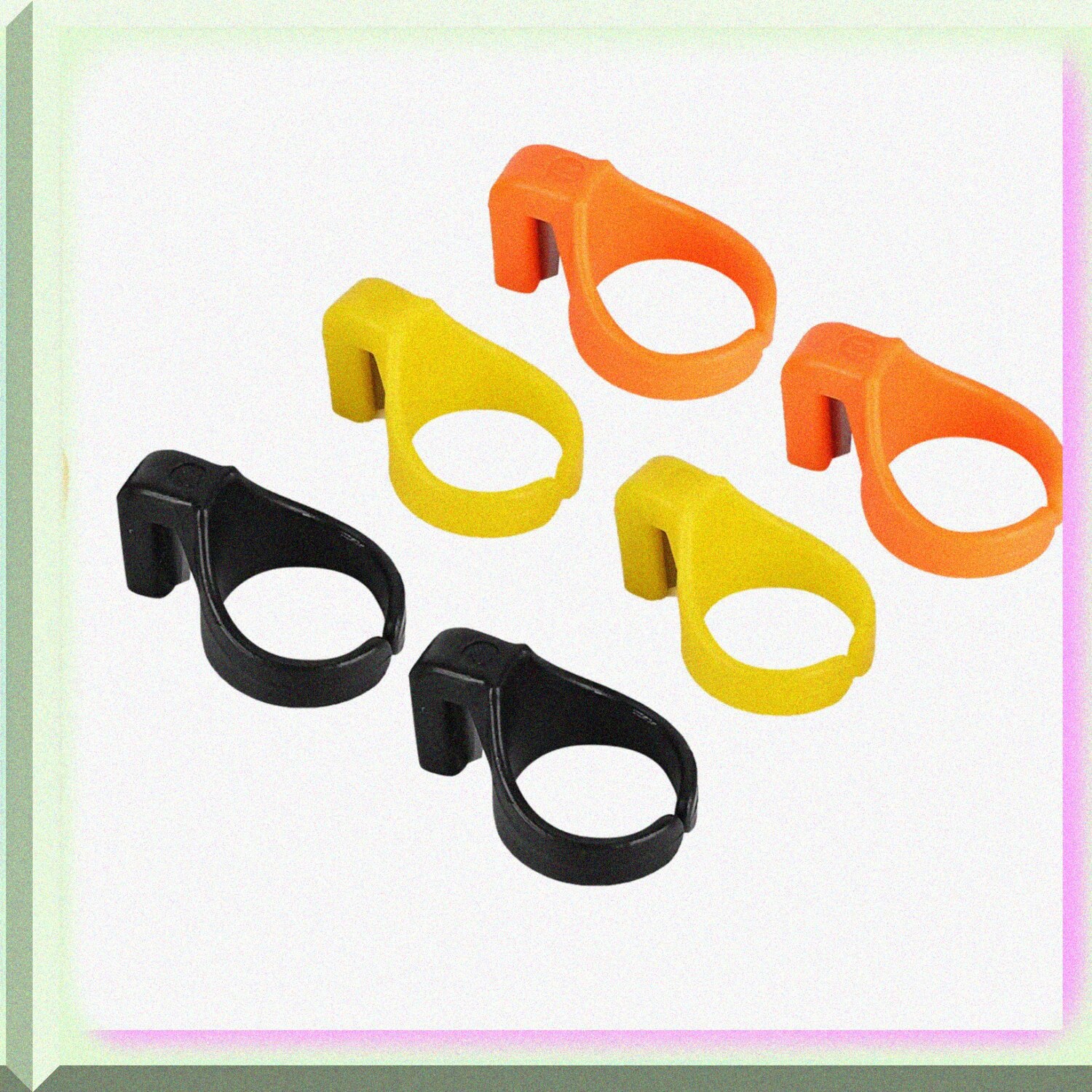 SnipRing Set: Portable Yarn & Thread Cutter Thimbles for Sewing, Knitting, Quilting, Embroidery & Fishing - 6 Sharp Blade Handcraft Tools