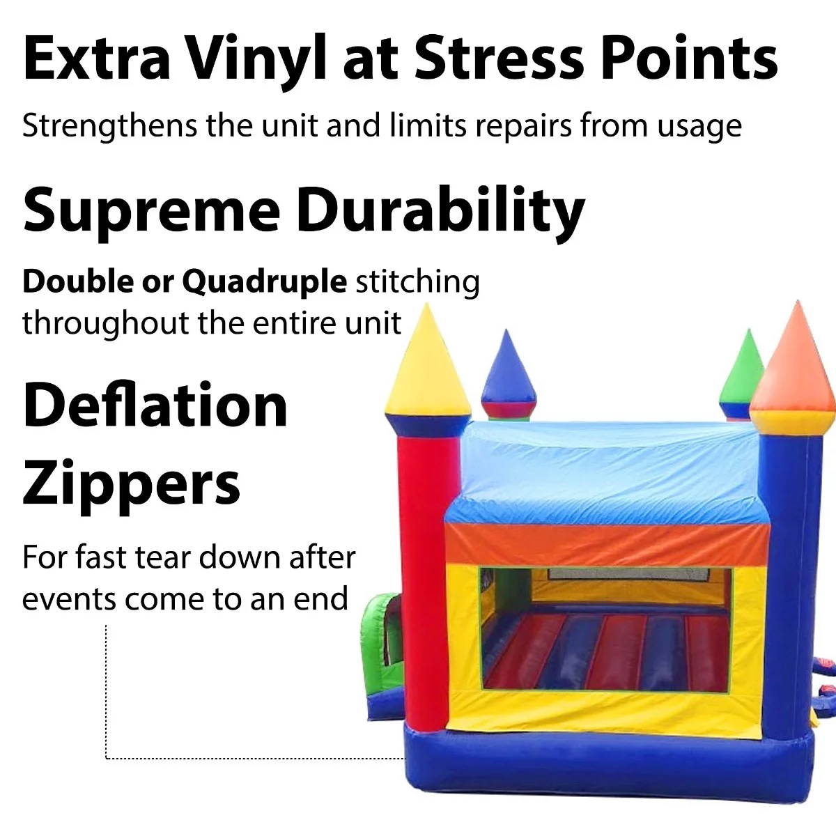 TentandTable Rainbow Commercial Inflatable Trio