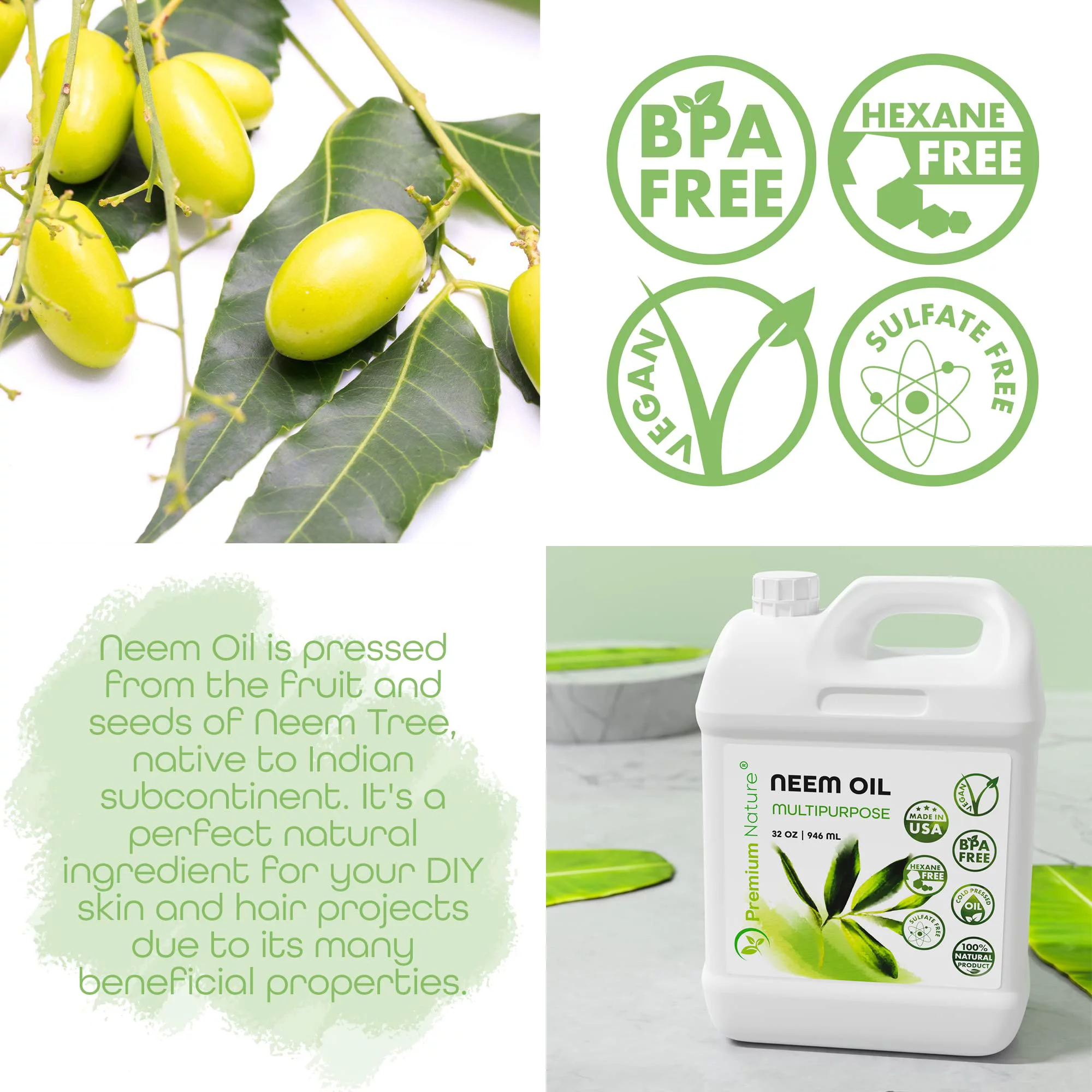 Neem Oil for Plants Indoor and Outdoor Gardening Pure Unrefined Cold Pressed Spray Refill Neem Oil Spray for Indoor Plants Neem Cake Organic Neem Oil for Skin Neem Oil for Hair Need Oil 16 oz