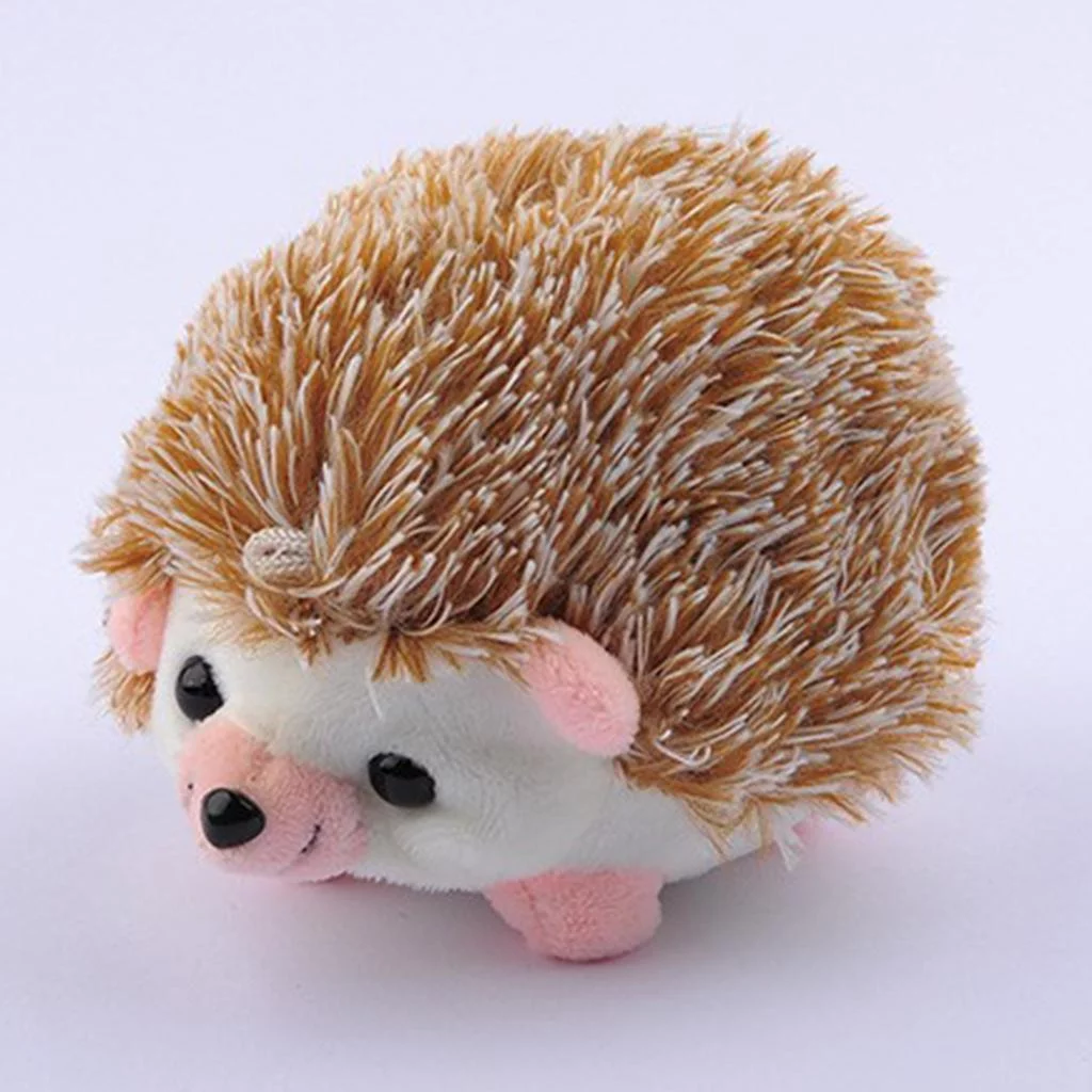 Hedgehog Shape Cute Sewing Pin Cushion Soft Cotton Fabric work Accessory Brown