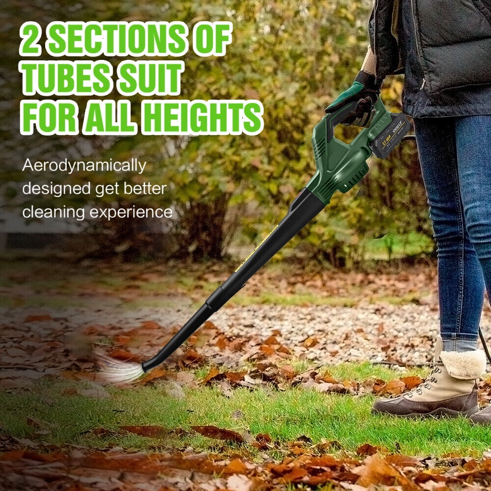 JLLOM Rechargeable Leaf Blower - 20V Handheld Blower for Lawn Care and Outdoor Cleaning