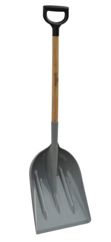 GroundWork YN-8SH1-19PD 32.9 in. Hardwood Handle Plastic Stall Shovel
