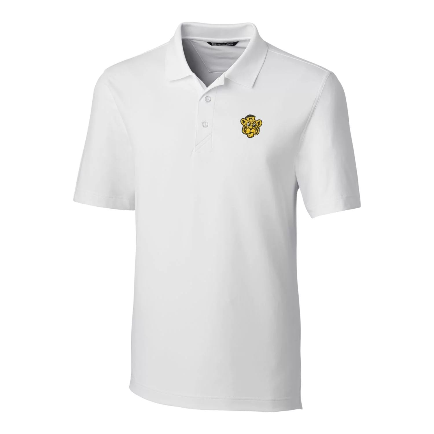 Men's Cutter & Buck White Missouri Tigers Forge Stretch Polo