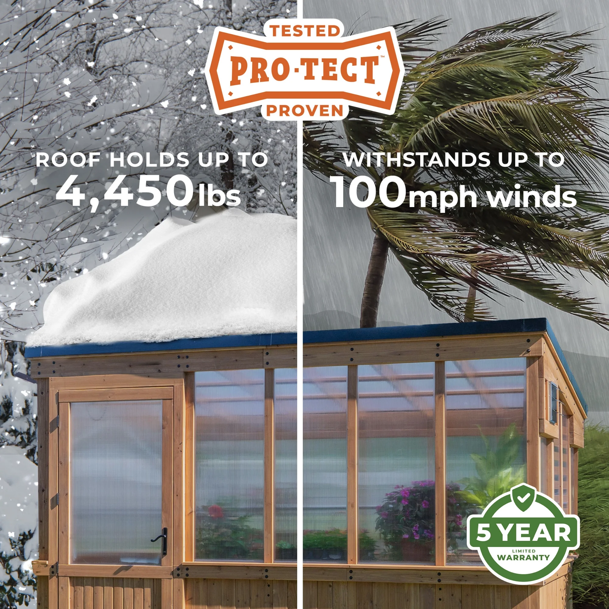 Backyard Discovery 12 x 7 Zalie Modern Greenhouse