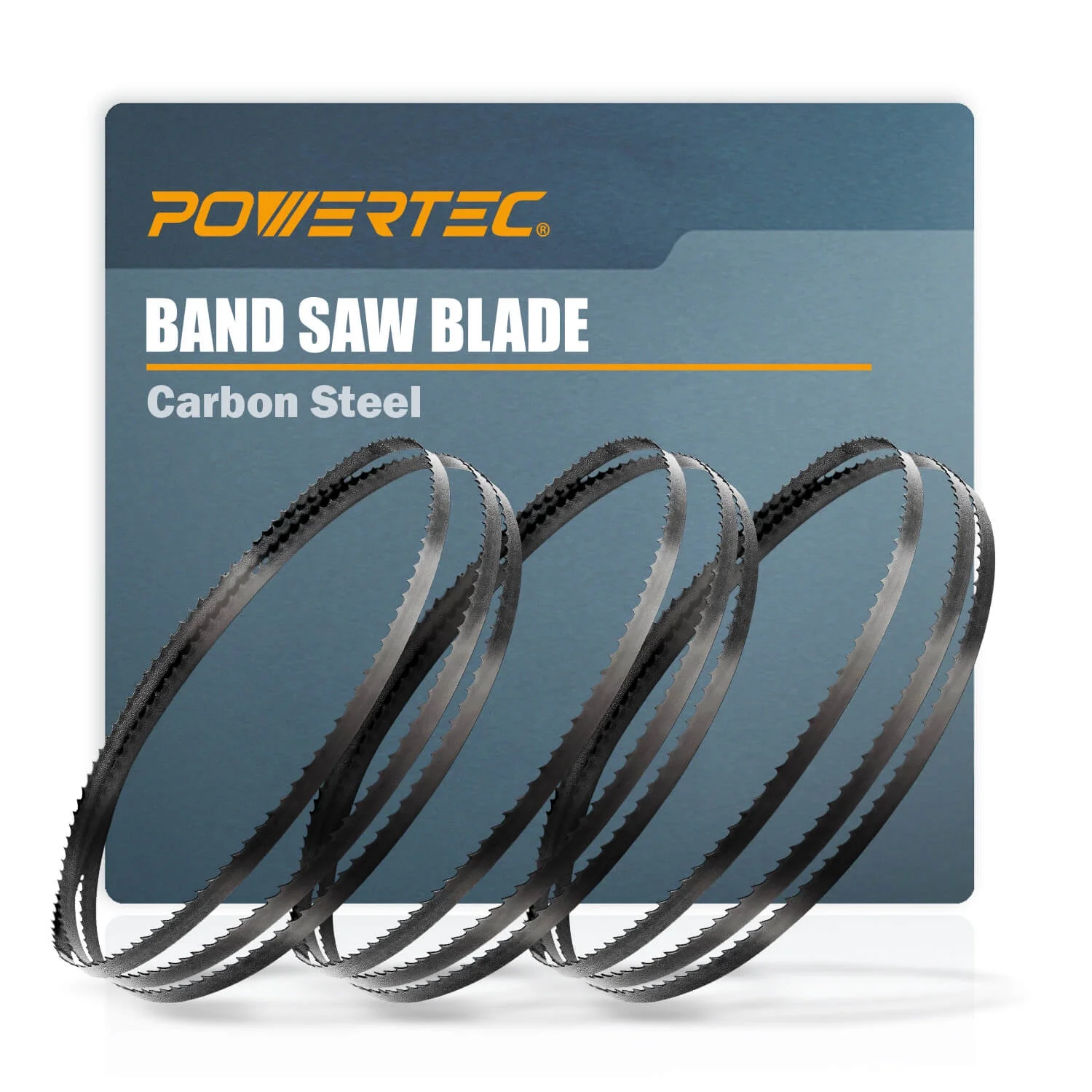 POWERTEC 3PK 80 Inch x 3/8 Inch x 4 TPI Bandsaw Blades for Woodworking, Band Saw Blades for Sears Craftsman 12