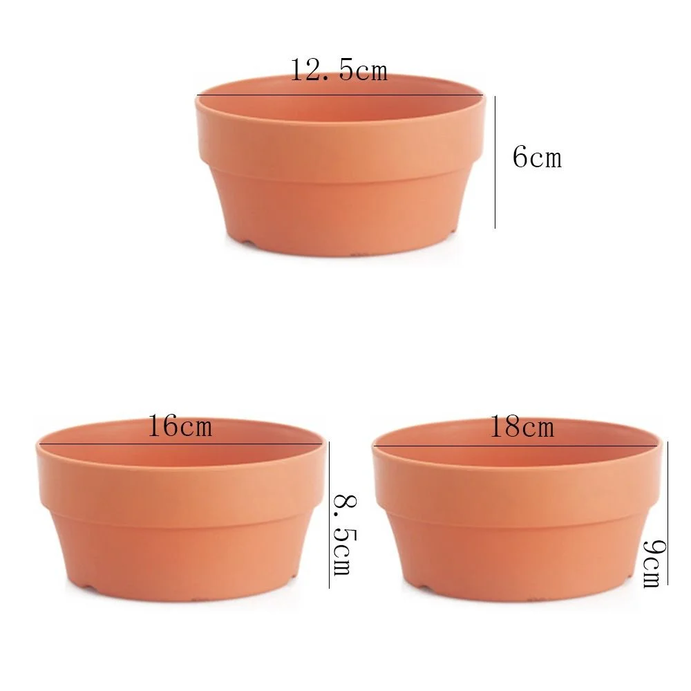 S/M/L Imitation Ceramic Flowerpot Creative Thickened Plant Pot Large-capacity European Style Plastic Garden Supplies