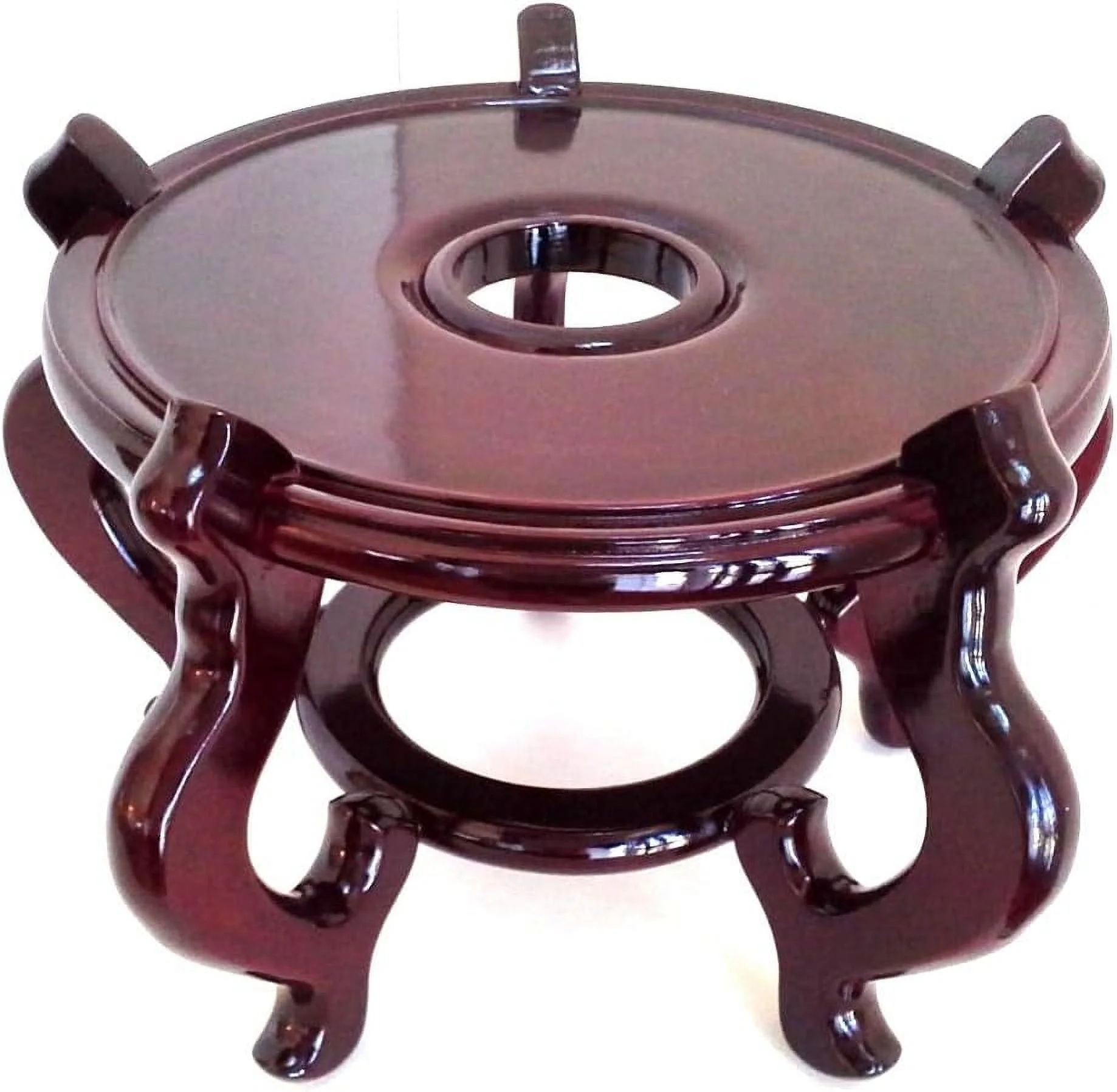 Feng Shui Import Oriental Chinese Japanese Asian Accents, Accessories, Decor - Oriental Jardiniere Planter Pot 5 Leg Base/Fish Bowl Stand 7.5 Inches