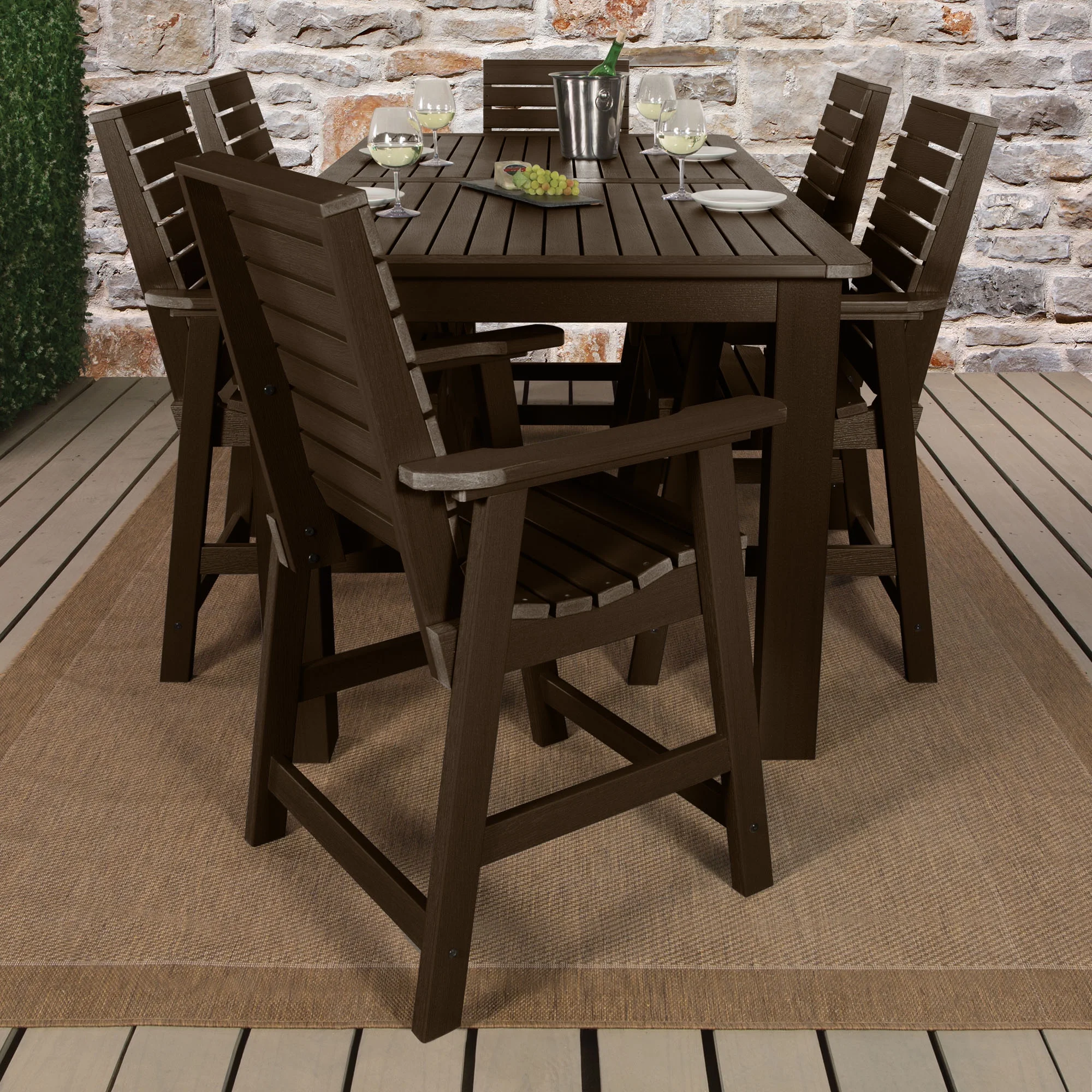 Highwood 7pc Weatherly Rectangular Dining Set - 42