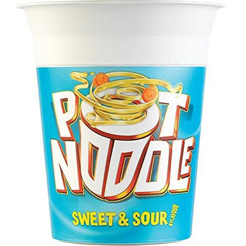 Pot Noodle Sweet & Sour Flavour - 90g - Pack of 4 (90g x 4)