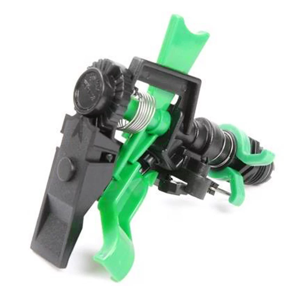 Sufanic Plastic Sprinkler Head,5Pcs ABS Impact Sprinkler Head Adjustable 0-360 Degree 34Ft-60Ft Spray Distance,Black