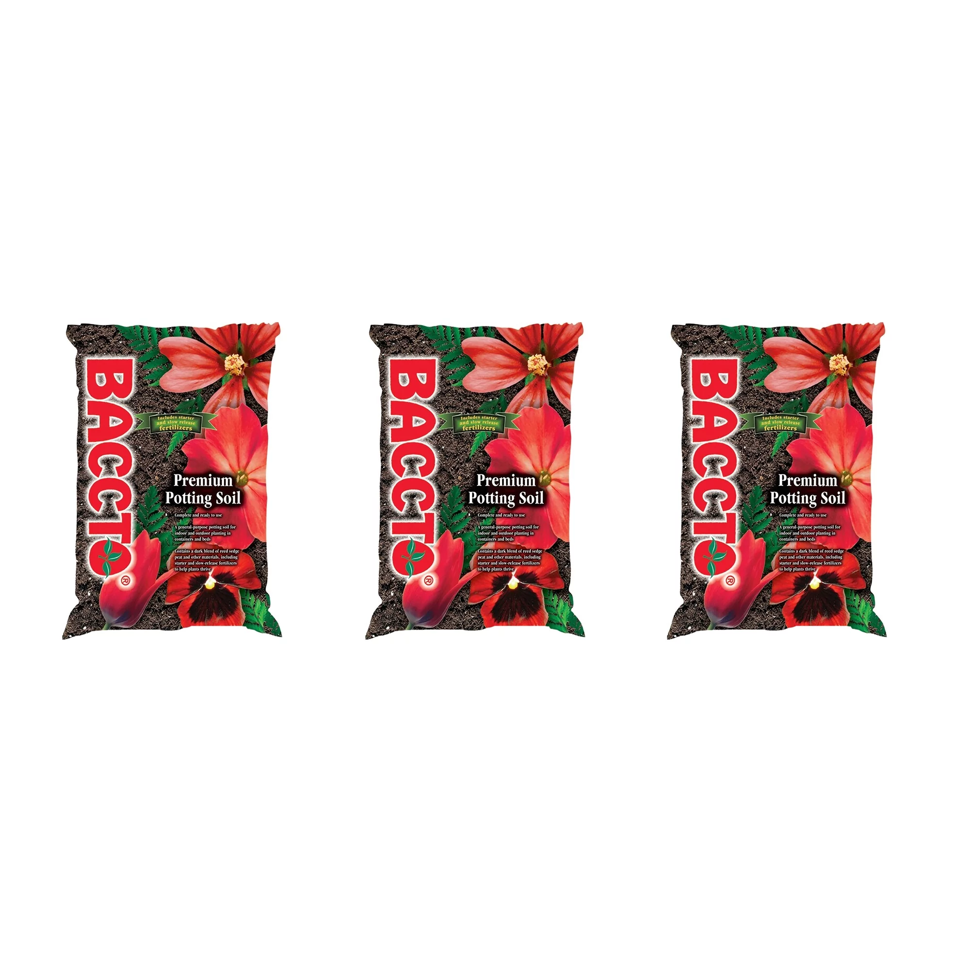 Michigan Peat All Purpose Premium Potting Soil w/Perlite, 50lbs (3 Pack)