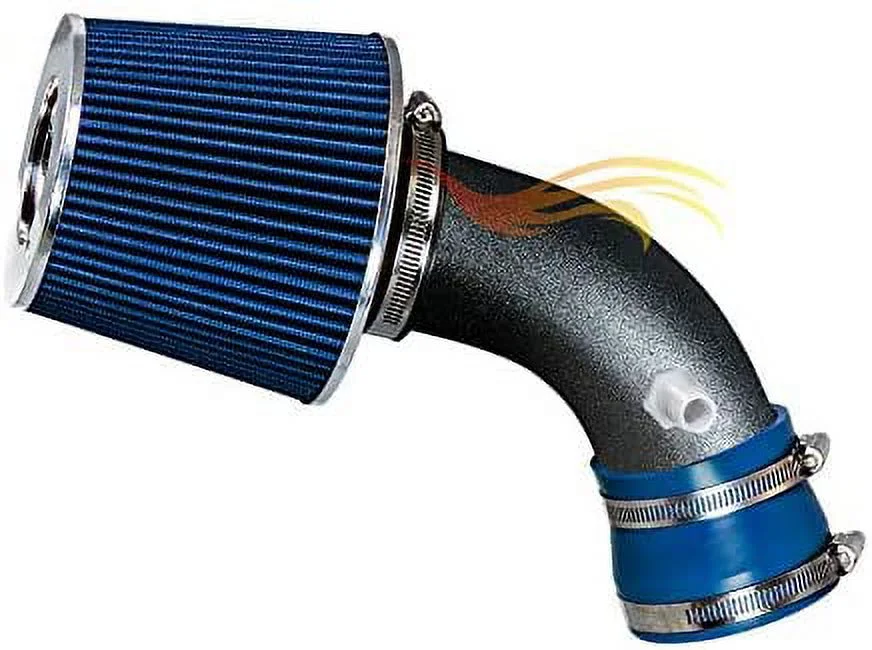 RW SERIES - MATTE BLACK PIPE BLUE - SHORT RAM INTAKE Compatible For 04-08 Chrysler Pacifica 3.5L 3.8L 4.0L V6
