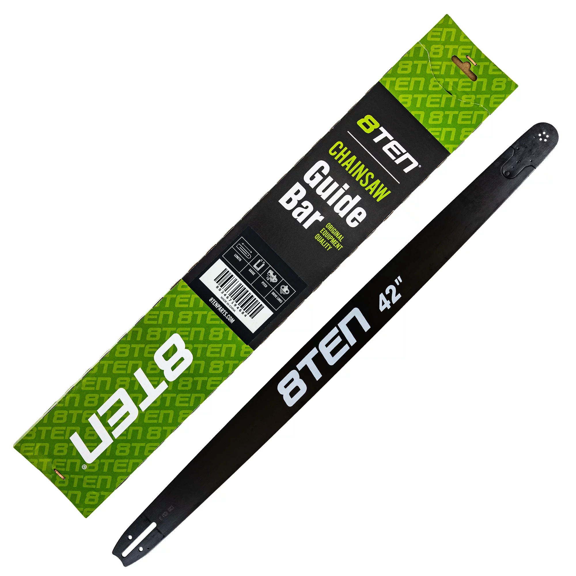 8TEN 42 inch Chainsaw Bar .050 3/8 135DL for Husqvarna Jonsered 810-CCG2343B