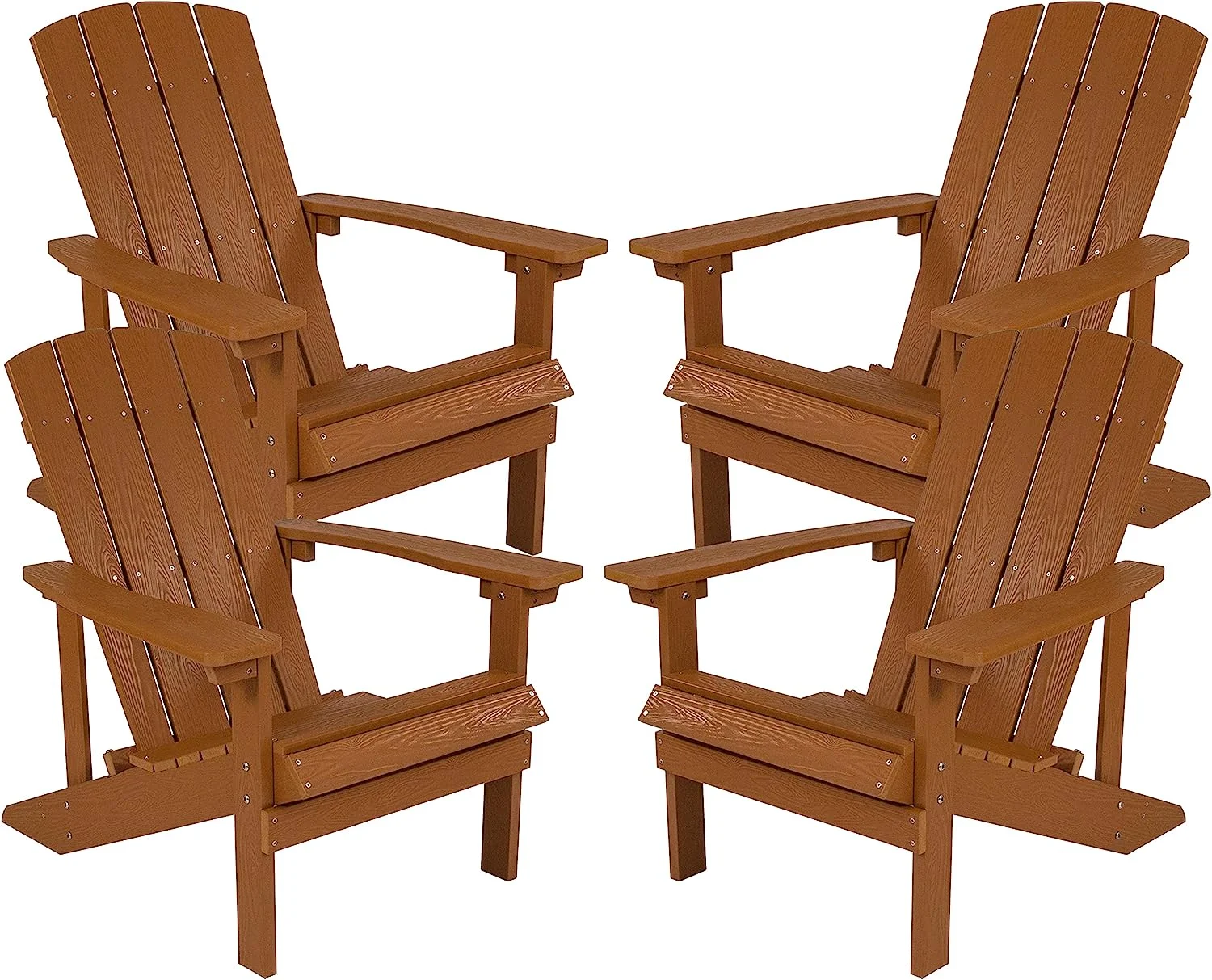 Charlestown Poly Resin Adirondack Chair - Gray - All Weather - Indoor/Outdoor