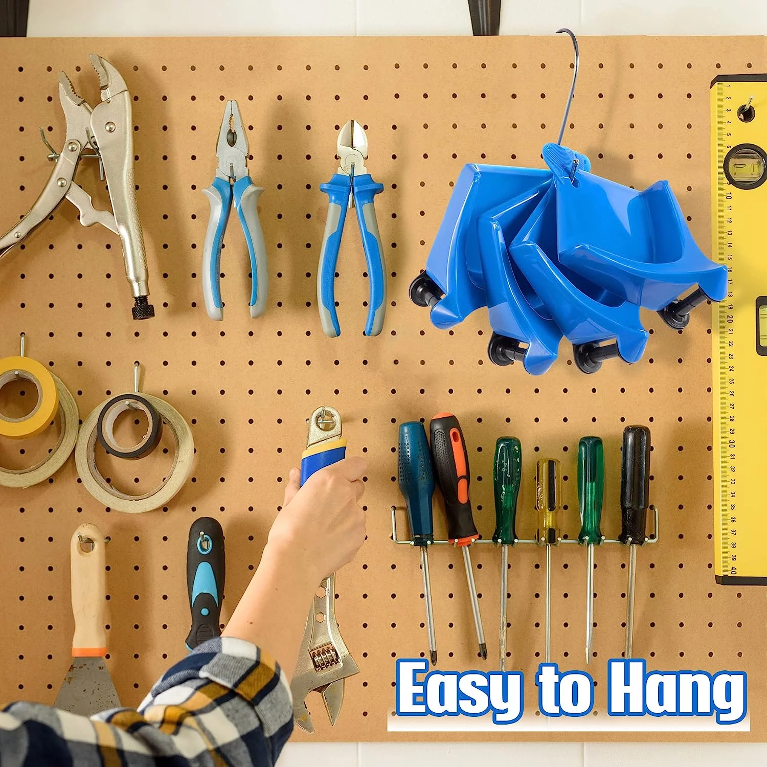 Prevent Pressure Washer Hose Stuck Blue Car Wash Tool Car Hose Guide Prevent Water Pipes from Wearing Out