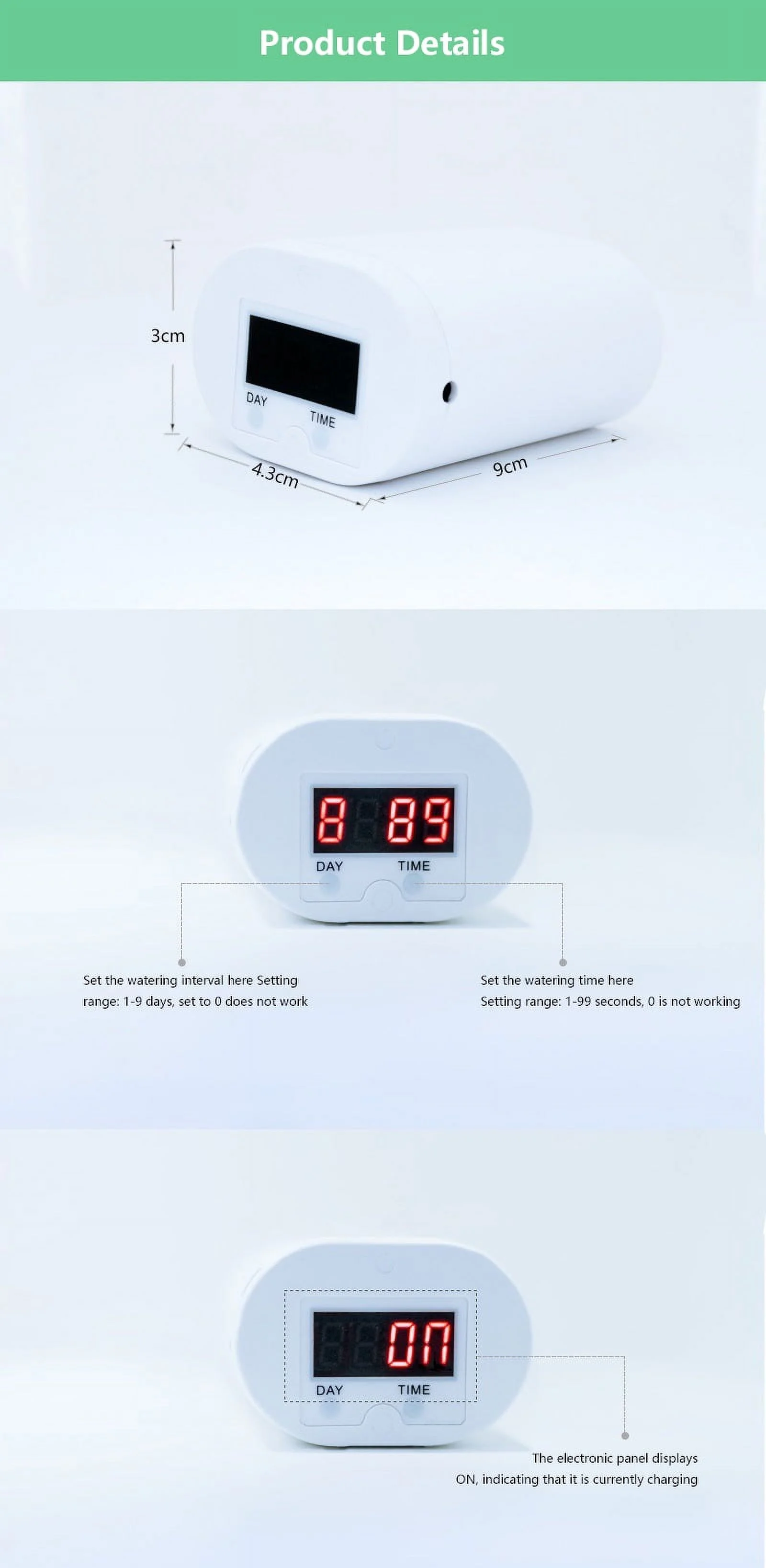 Garden watering equipment plant drip irrigation tool  water pump sprinkler system controller automatic watering