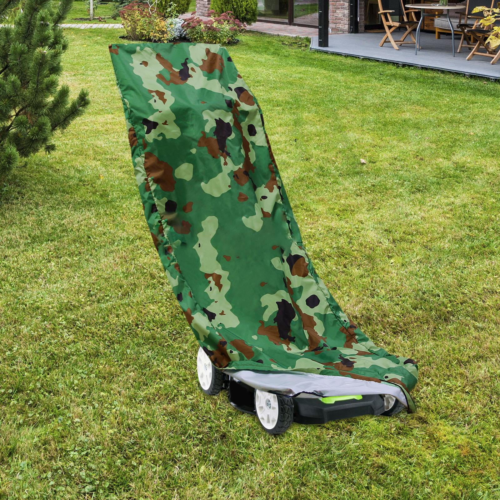 Cover Storage Bag Covering with Drawstring Tractor Cover Weeding Machine for Yard Walk behind Weeding Machine Garden Push Mower Green