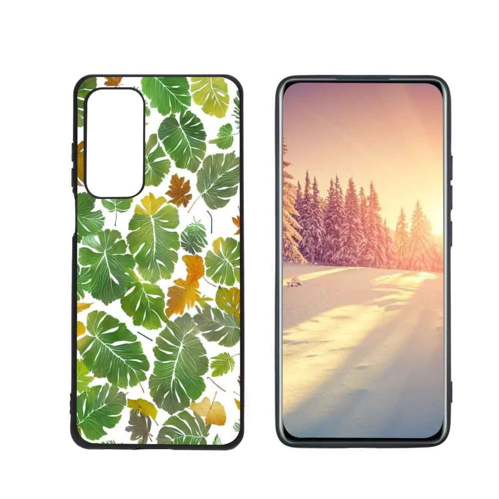 Compatible with Motorola MOTO Edge 5G UW Phone Case, Leaves-11 Case Men Women, Flexible Silicone Shockproof Case for Motorola MOTO Edge 5G UW