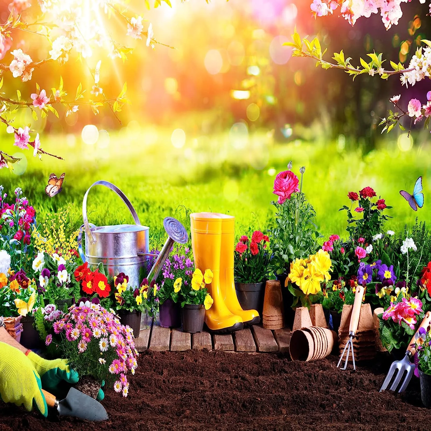 Gardening Square Hand Shovel  Set of 2 Durable Garden Trowels  Ergonomic Garden Square Head Shovels for Planting  Weeding  and Digging in Flower Beds - Essential Transplant Tools for Gard