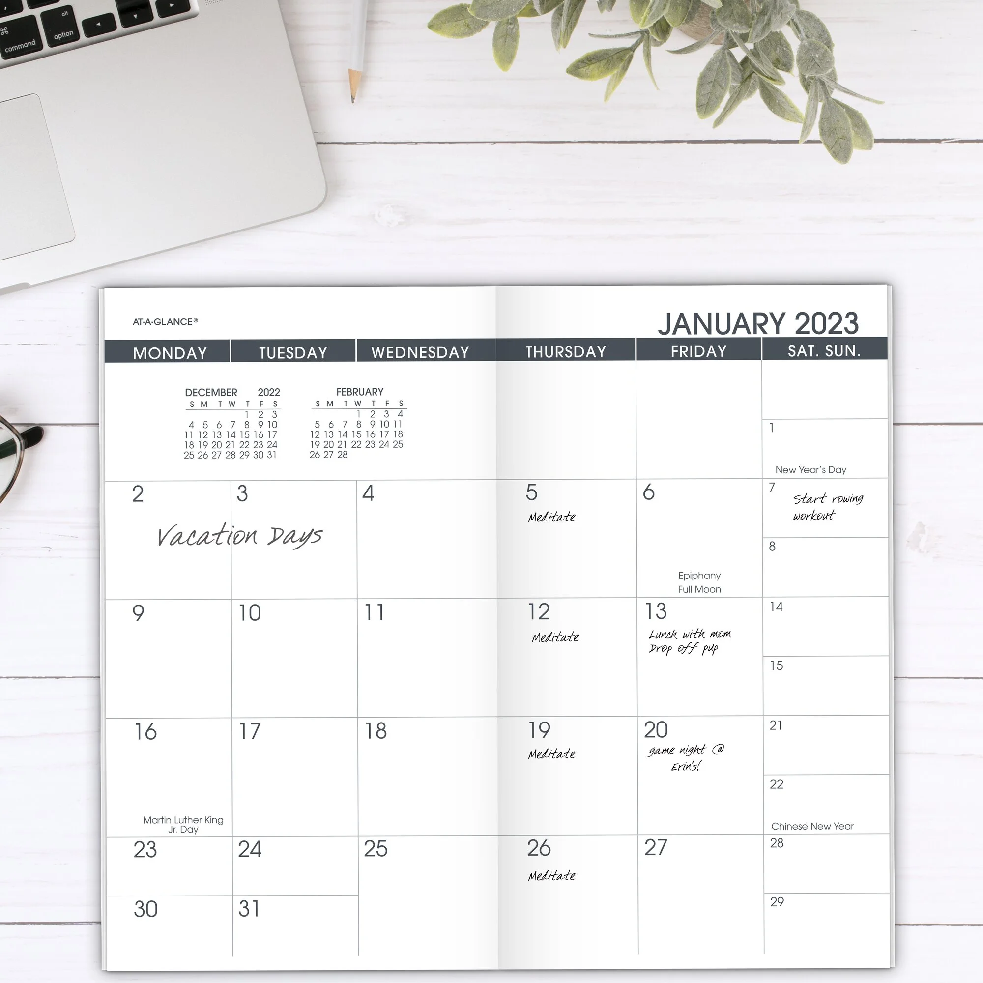AT-A-GLANCE 2024 Monthly Planner Refill for 70-064 Pocket 3 12 x 6 - Refillable