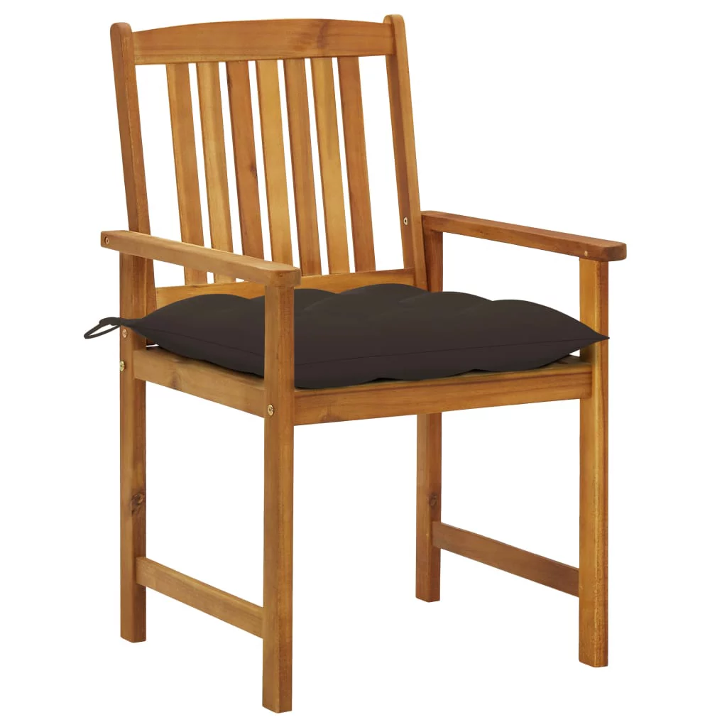Irfora Patio Chairs with Cushions 2 pcs Solid Acacia Wood