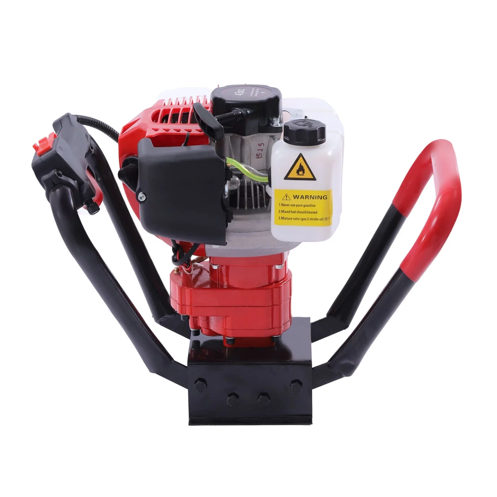 DENEST 2Stroke 43CC Gas Powered Post Hole Digger Tool+Earth Auger Drill Bit 8