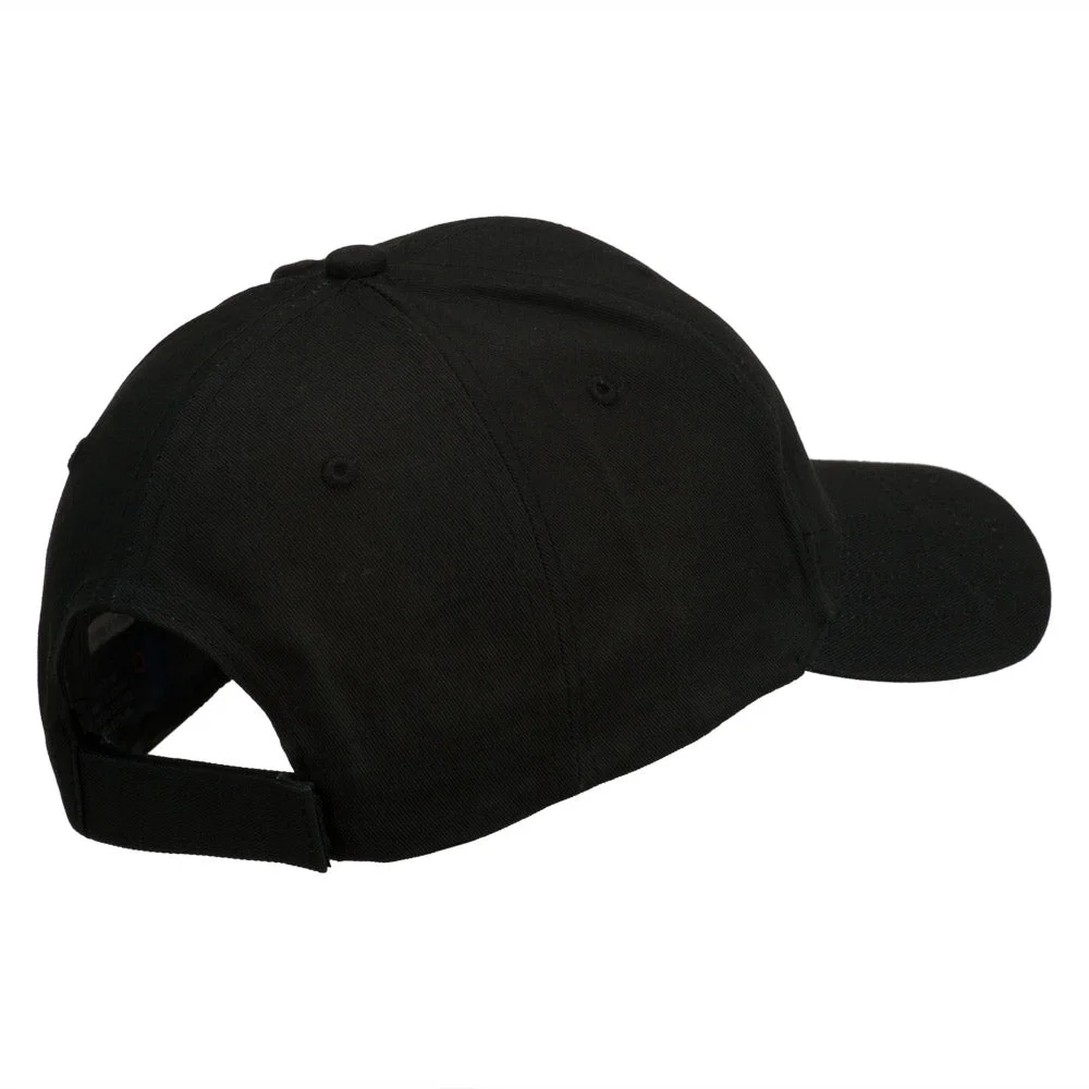 USA State Mississippi Flower Southern Magnolia Embroidery Cap - Black OSFM