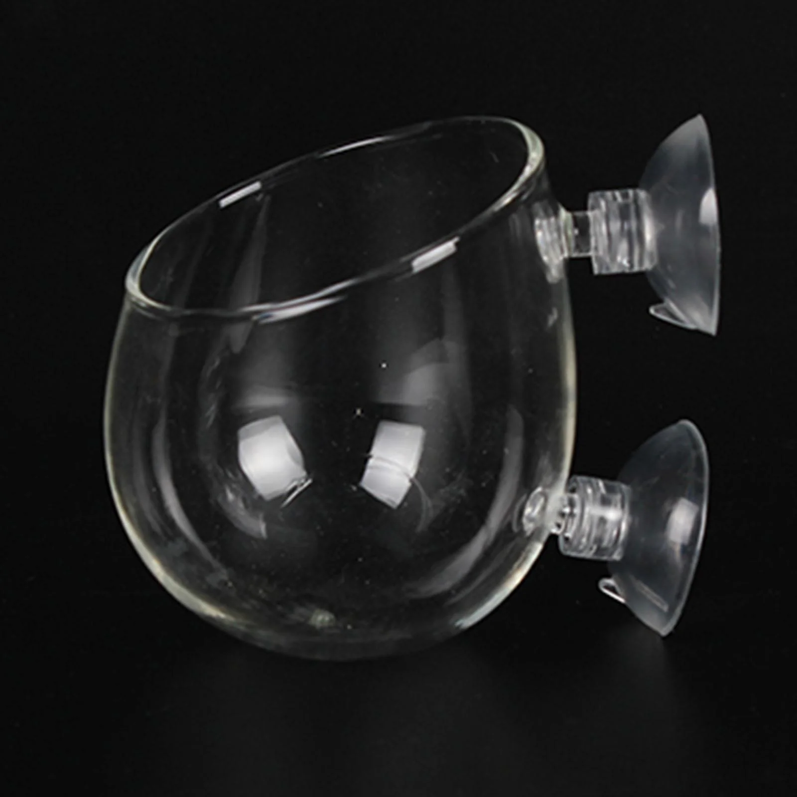oshhnii Aquarium Plant Cup with Suction Cups Container Clear Tiny Plants Cultivation Pot