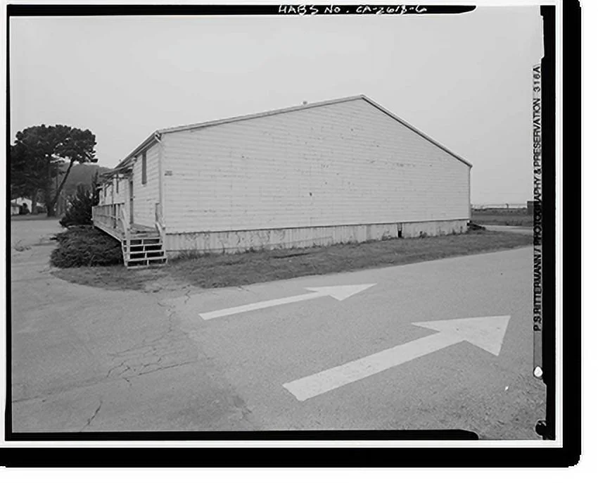 Historic Framed Print, Presidio of San Francisco, Warehouse, West End of Crissy Field, Livingston Street, San Francisco, San Francisco County, CA - 6, 17-7/8