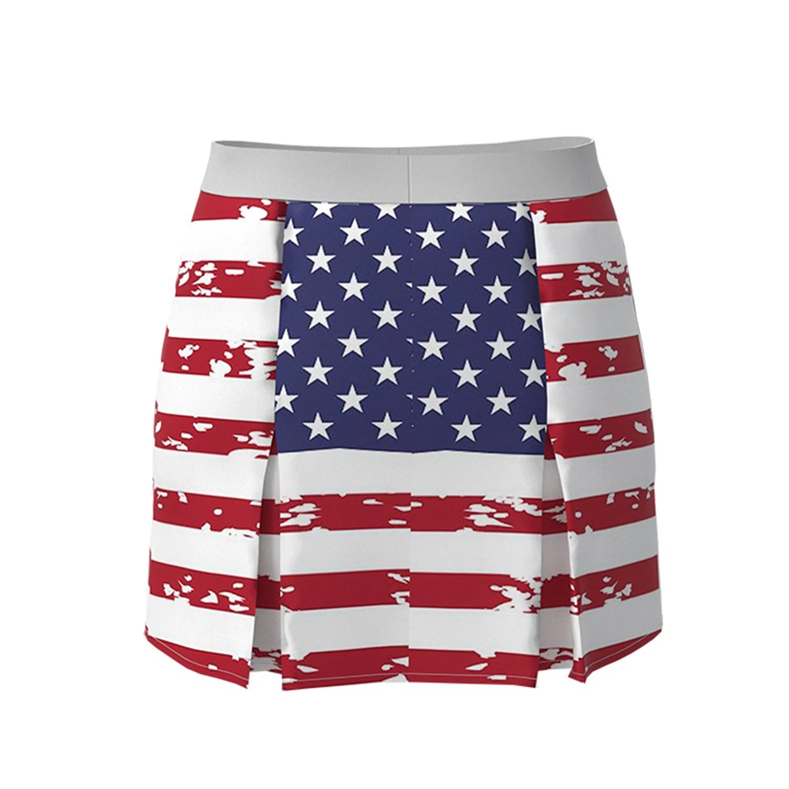 Winter Denim Skirt Women'S Independence Day Mini Skirt Pleated Half Skirt Skirt Hangers With Clips Space Saving