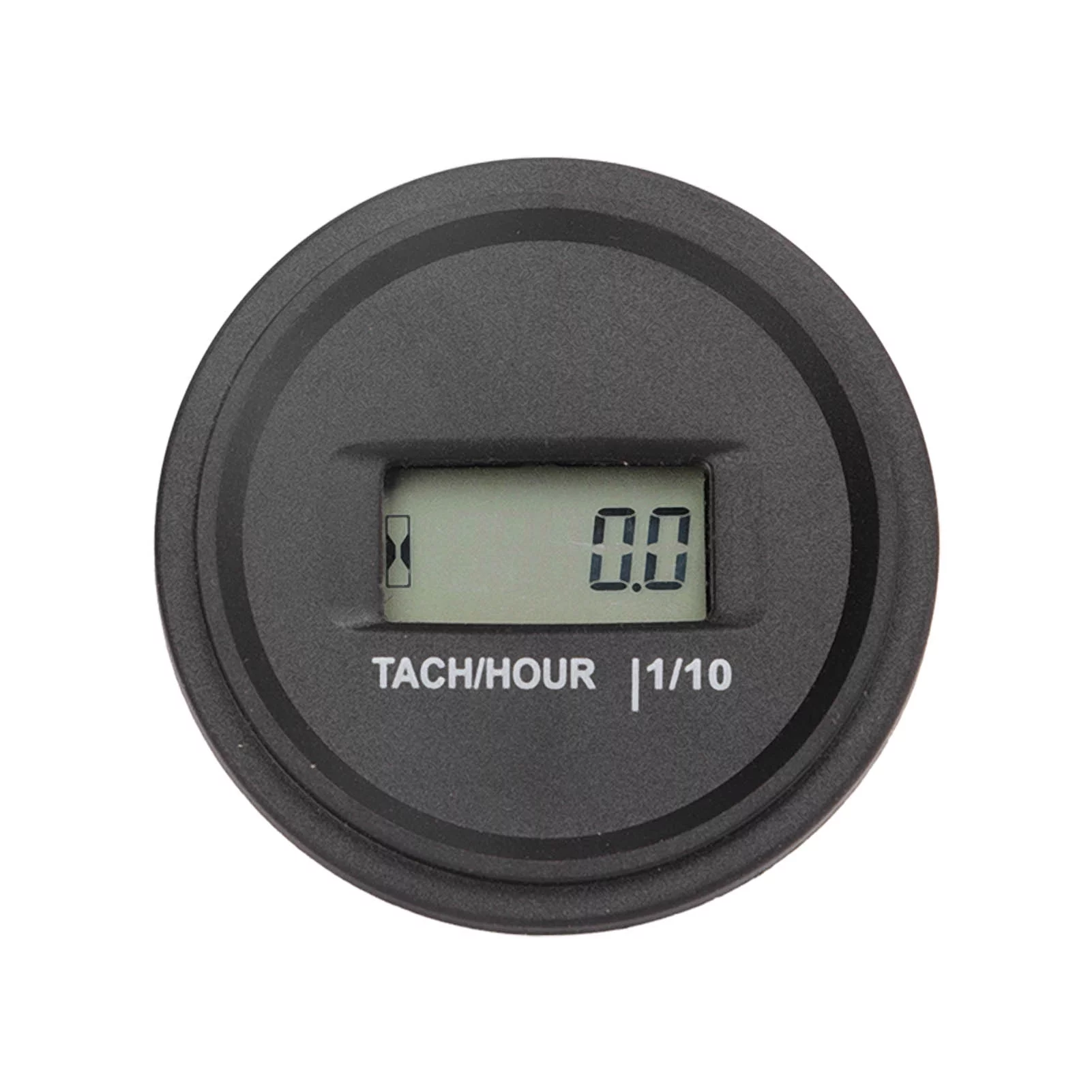 DEWIN Tachometer Hour Meter LCD Display Round High Precision Tachometer, IP68 Waterproof Speed Meter for Motorcycle ATV Outboard Generator Lawn Mower Boat UTV HM056R with Battery