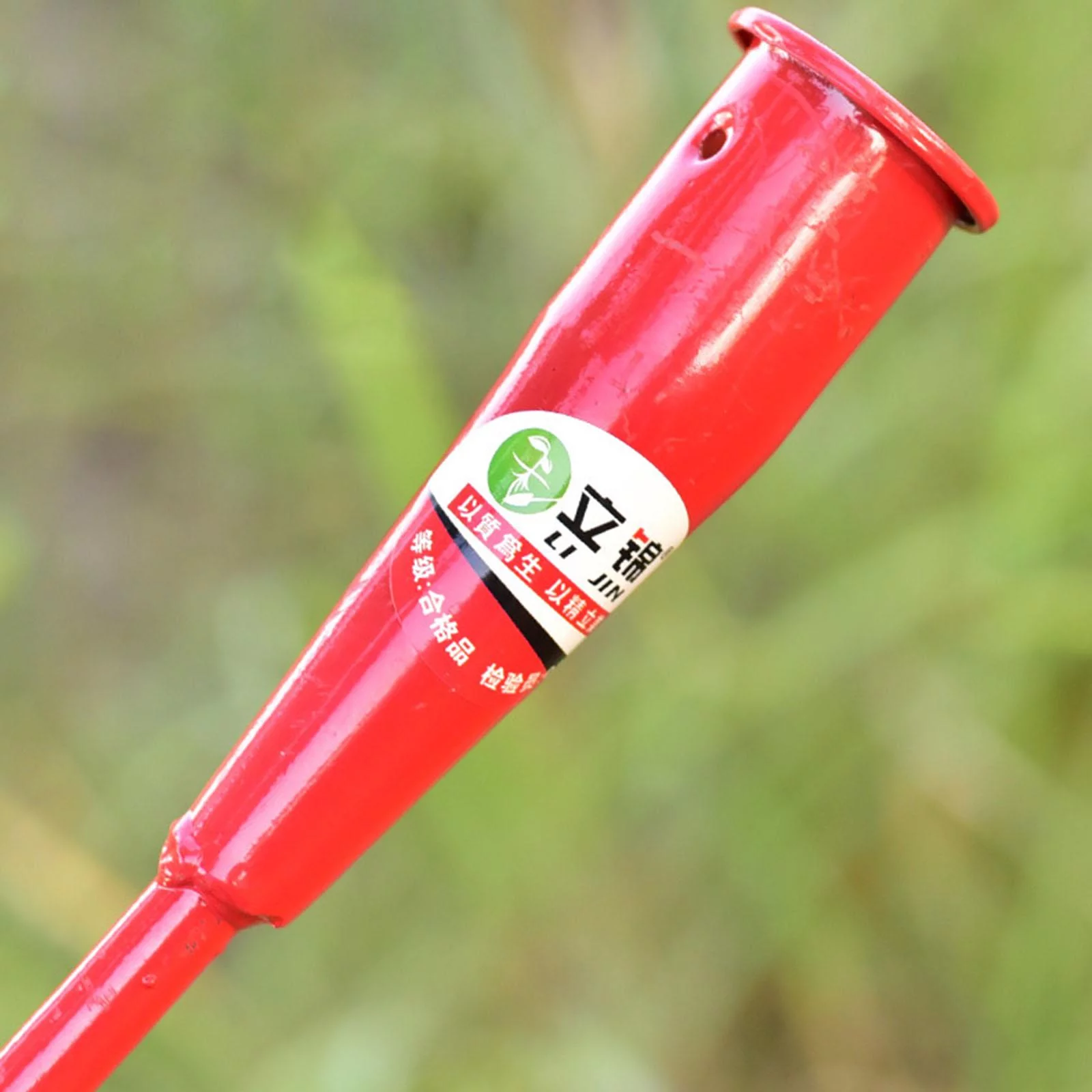 Hoe Garden Tool Gardening Hand Tool Garden Hoe Steel Durable for Weeding Loose Triangle Red