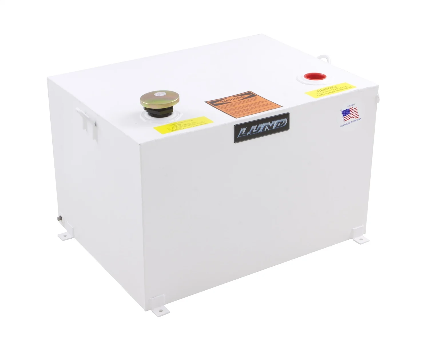 Lund 83099 98-Gallon 14-Gauge Steel Full Size Rectangular Liquid Storage Tank, White