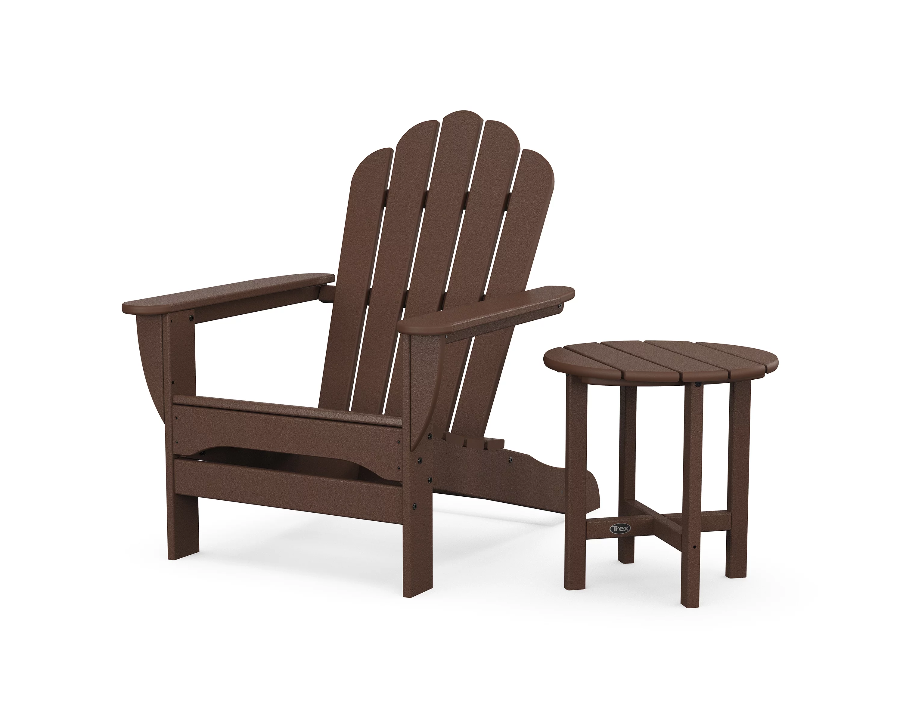Trex® Outdoor Furniture™ Monterey Bay Oversized Adirondack Chair with Side Table in Vintage Lantern