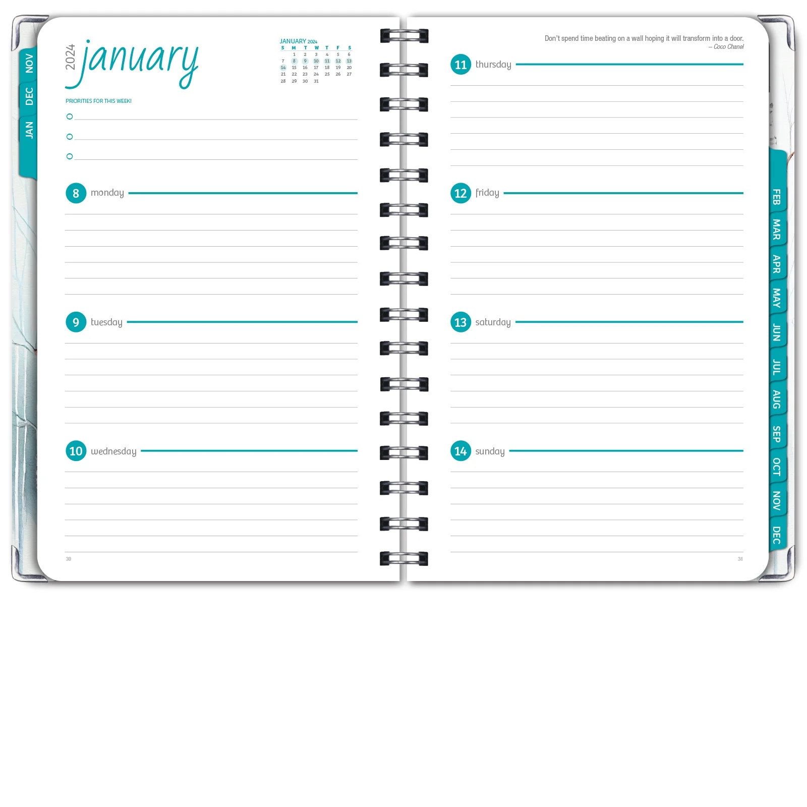 Hardcover CY 2024 Fashion Planner - 5.5