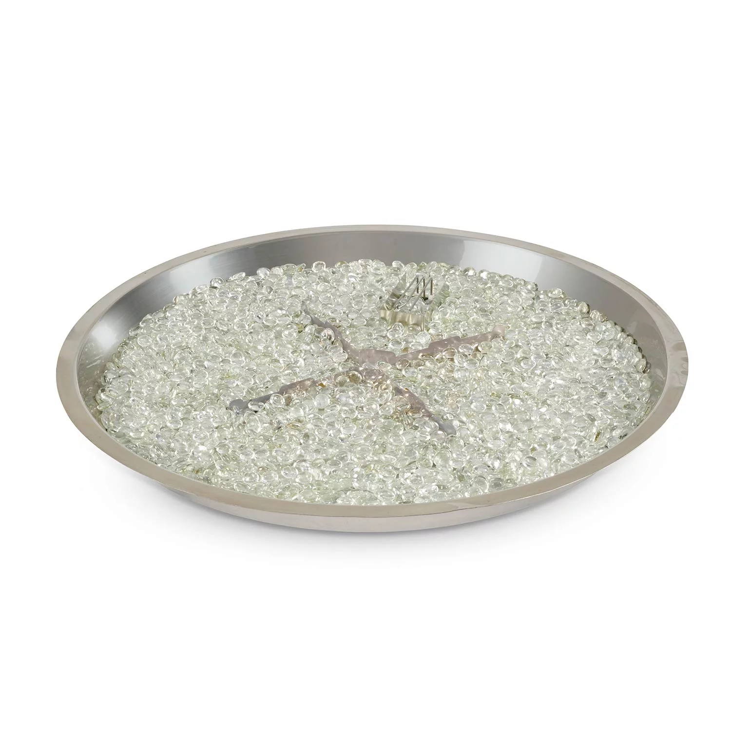 Outdoor Greatroom CFP30DSING 30 in. Round Crystal Fire Plus Gas Burner with Direct Spark Ignition