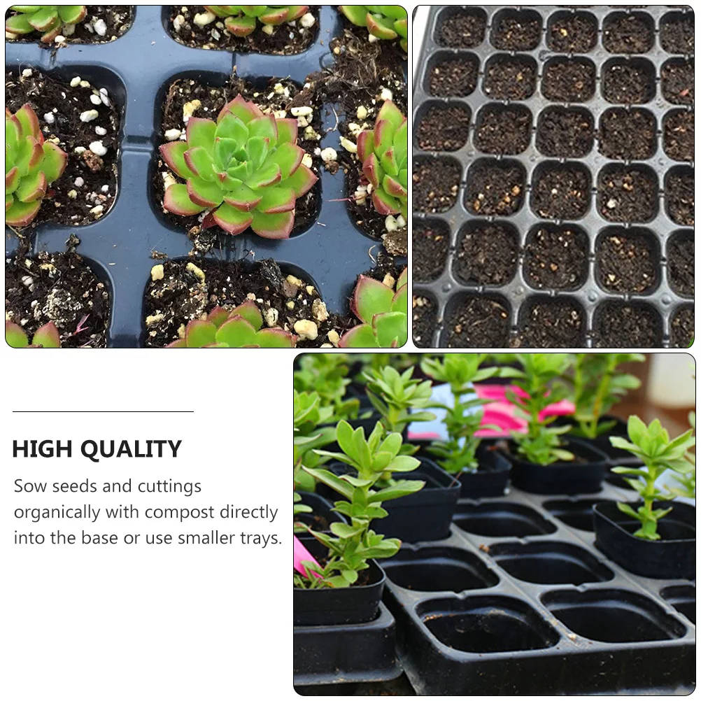 Guichaokj 10Pcs 200 Cell Starter Trays Vegetable Planting Insert Plug Trays