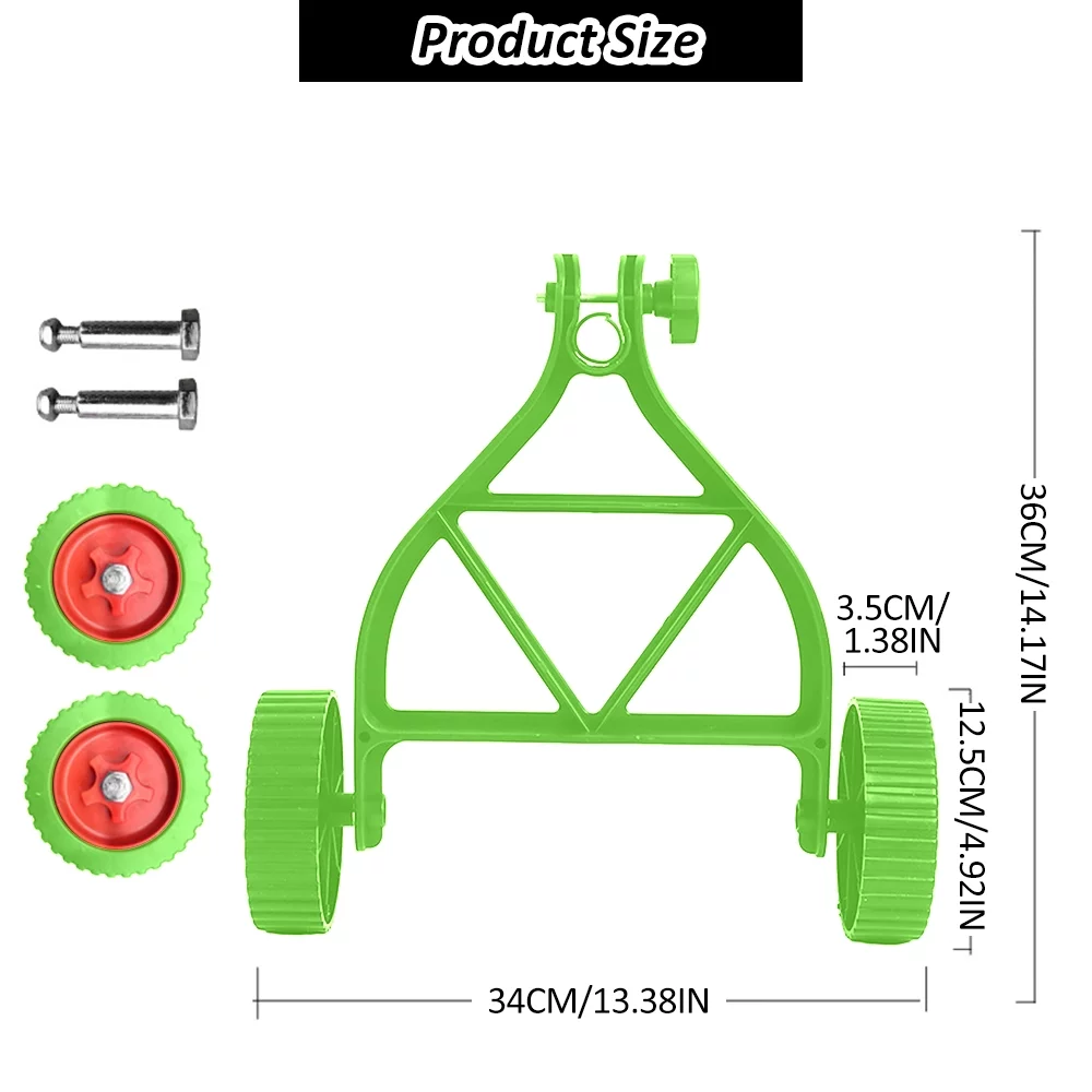 Arealer Labor-Saving Auxiliary Wheel of -Ion Mower Adjustable Support Wheels Set for Cordless Grass Trimmer