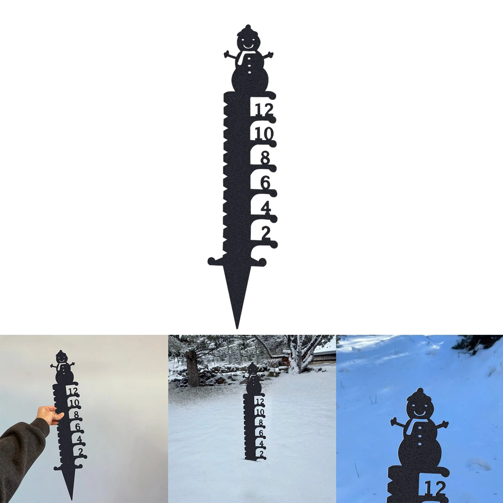 15.7 Inch Christmas Metal Snow Christmas Snowman Snow Christmas Animal Snowmobile Snow Metal Snow Yard Decoration Snow Silhouette Cutting Mat 24x24 Garden