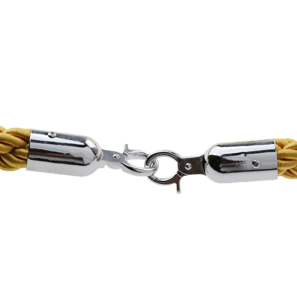 Yellow Queue Barrier Stand Posts Divider Crowd Stanchion 1.5m