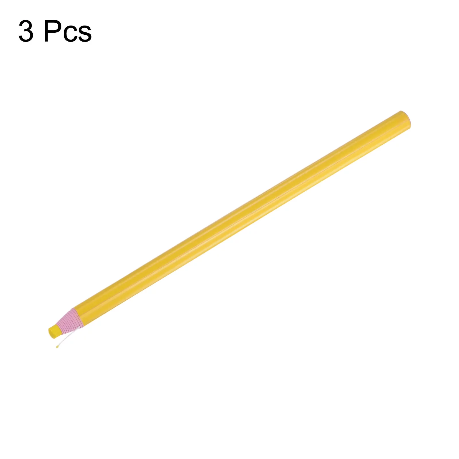 Uxcell Sewing Fabric Pencils Sewing Mark Chalks Marking Tools, Yellow 3 Pack