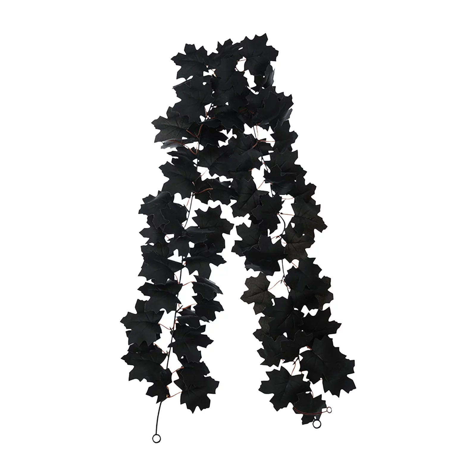 NLLSHGJ Artificial Flowers Artificial Black Maple Leaf Vine Decorations Indoor For Party Decors Home Decor Christmas Fireplace Door Yard Decor