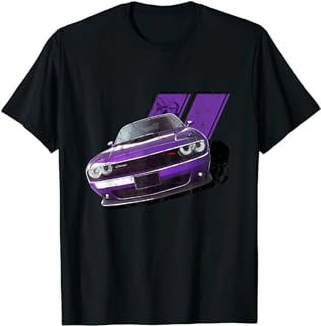 Plum Crazy Modern Muscle car american V8 engine car design T-Shirt