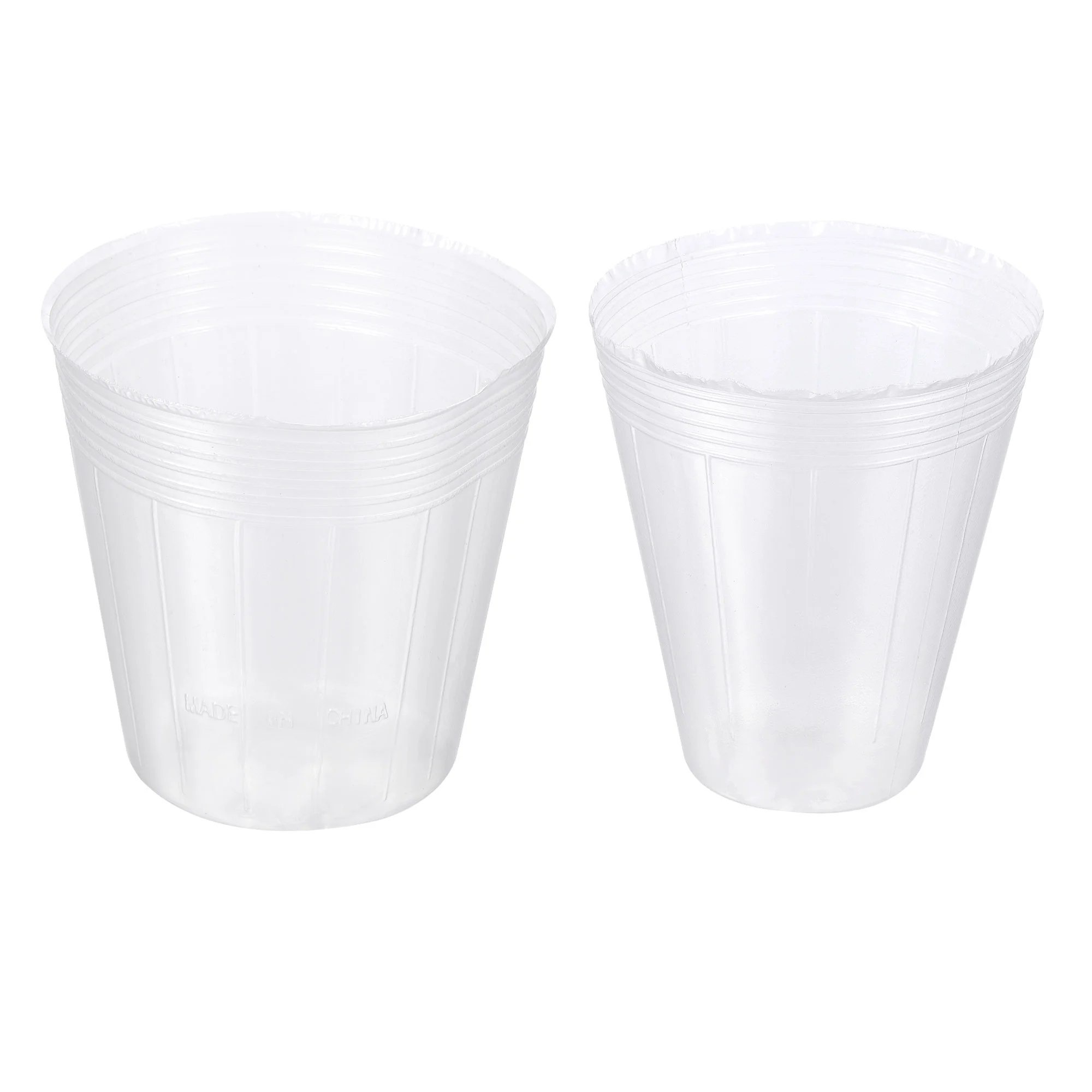 Uxcell 3'' 3.8'' Plastic Plant Nursery Pot Label Starting Container, Clear 60 Pack