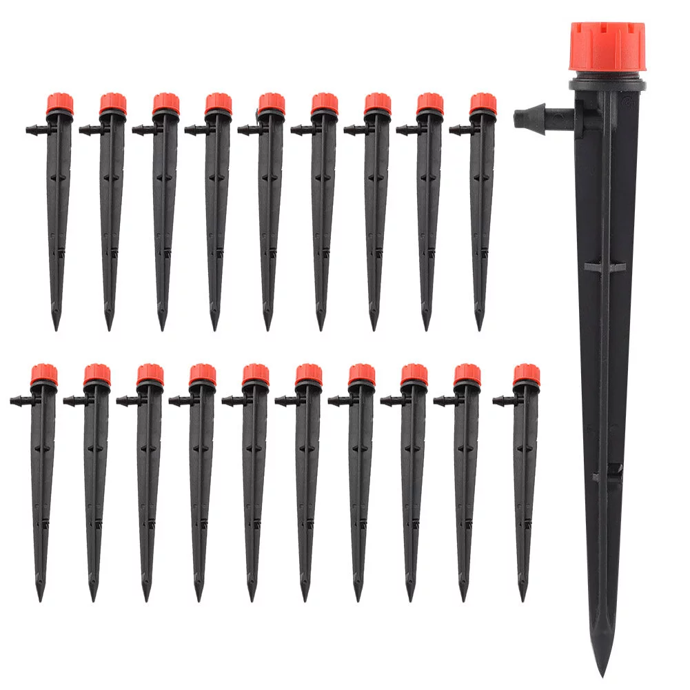 BLLBOO Garden Sprinkler - Garden Dripper Adjustable Micro Drip Irrigation 8 Water Outlet Garden Sprinkler Dripper Watering Tool (20 pcs)