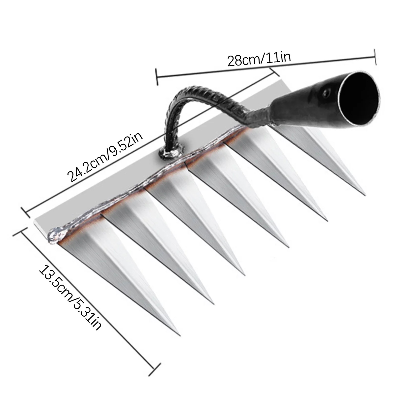 GBSELL Home Clearance Hoe Weeding Rake Farm Tools Hoe Weeding Hoe Rake Loose Nail Rake Steel Rake Gifts for Women Men Mom Dad