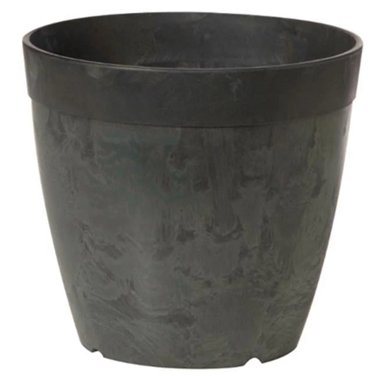 03128.05 12 in. Dolce Planter, Black, Round