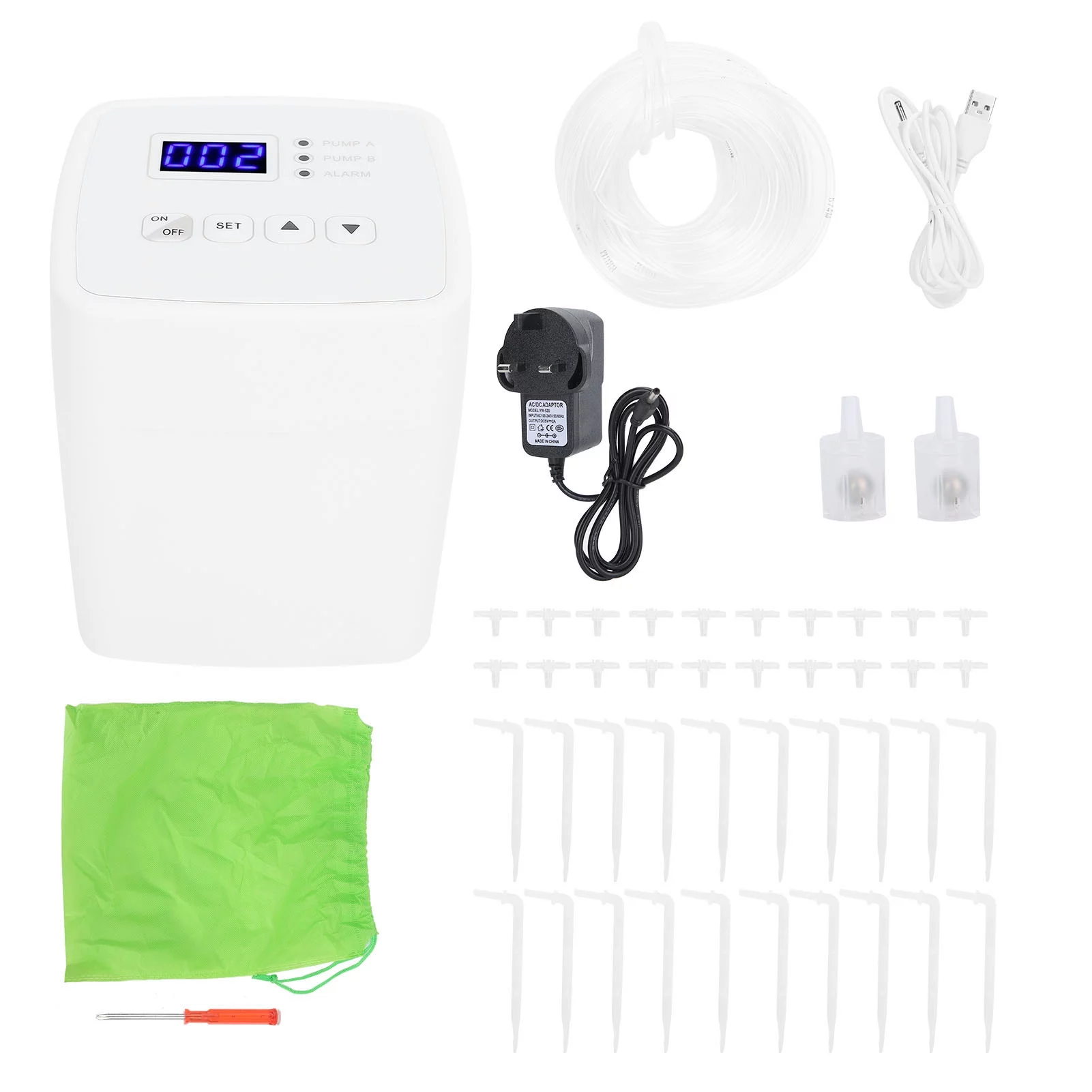 Watering System Multipurpose Garden Automatic Watering Timer System with Intelligent Irrigation Controller 100‑240V(UK)
