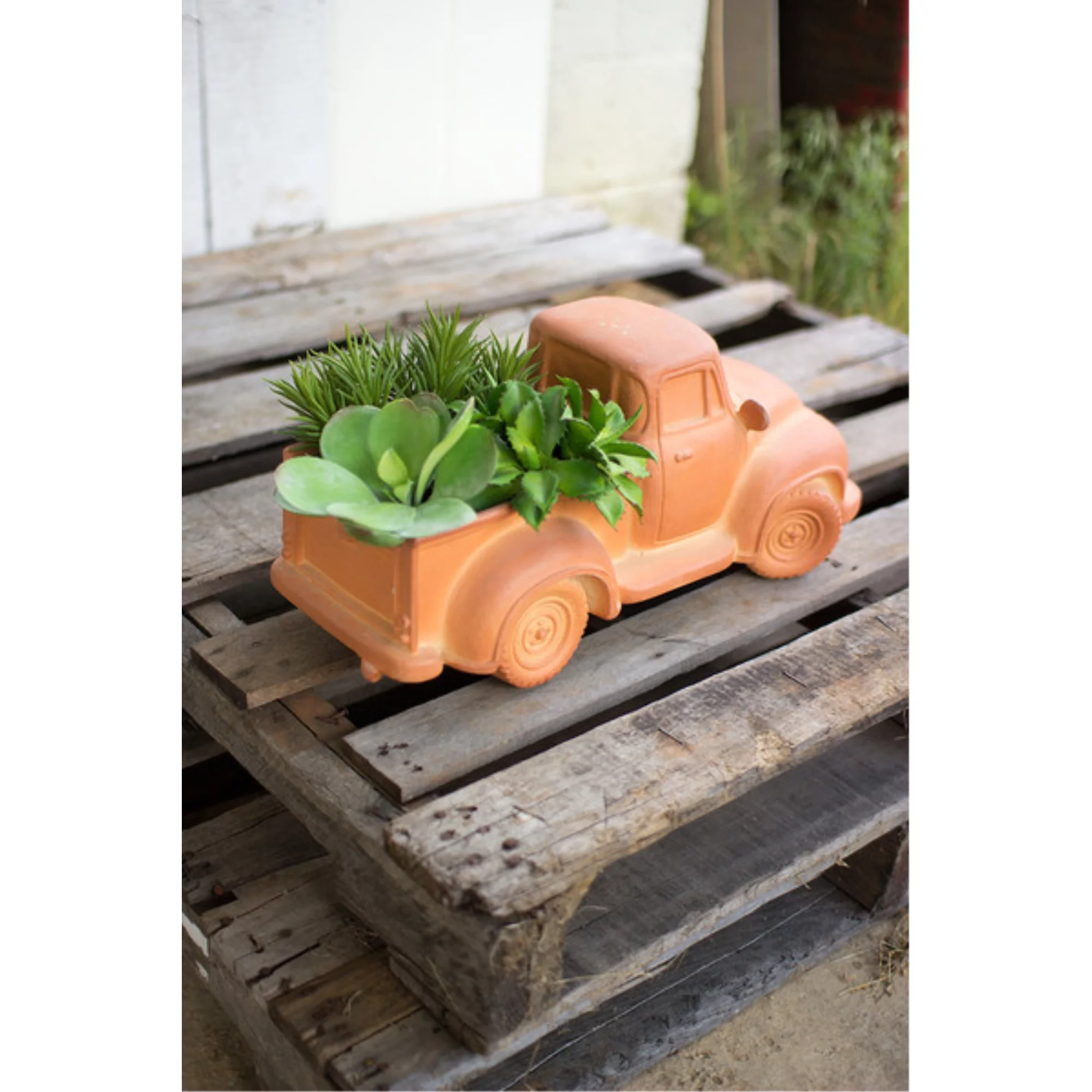 Kalalou Inc Terracotta Truck Planter