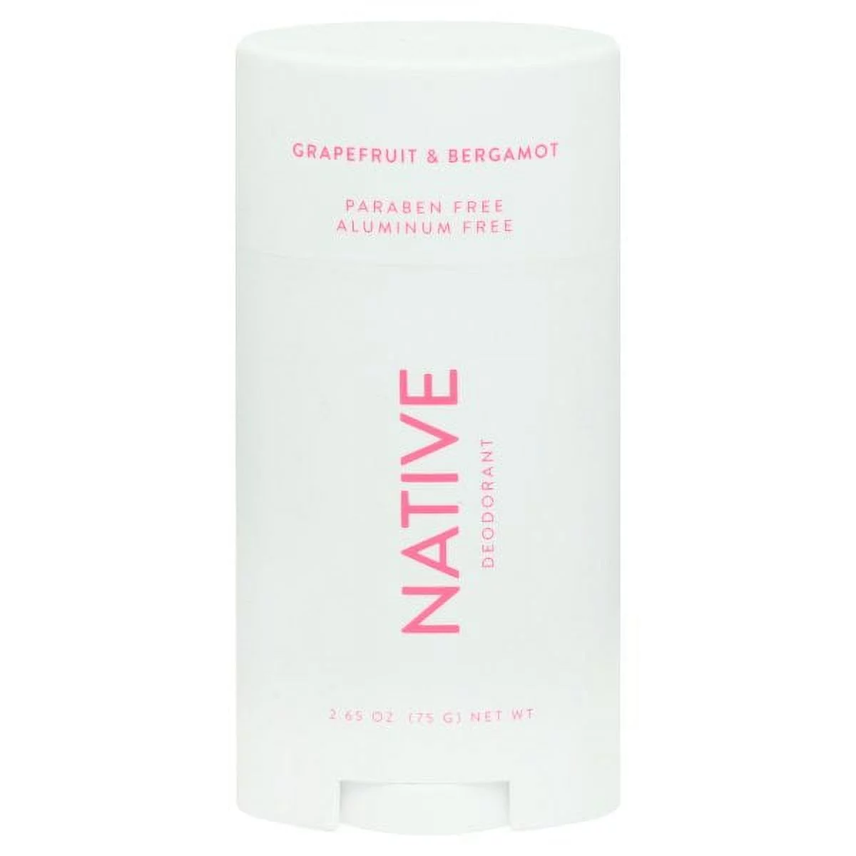 Native Deodorant, Grapefruit & Bergamot, Aluminum Free, for Women and Men, 2.65 oz